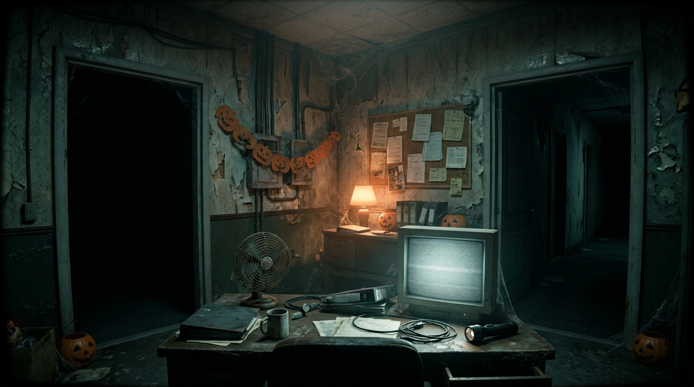 Dark security office